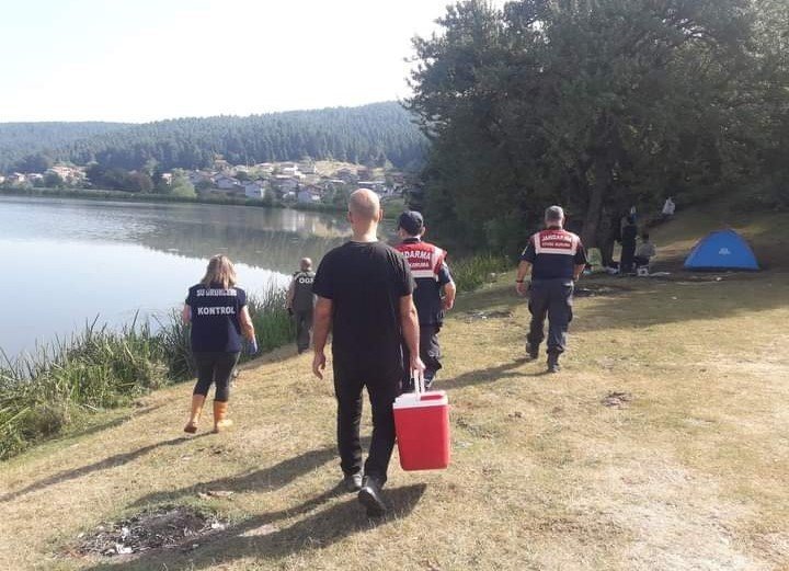 Yayla gölünde balık ölümleri