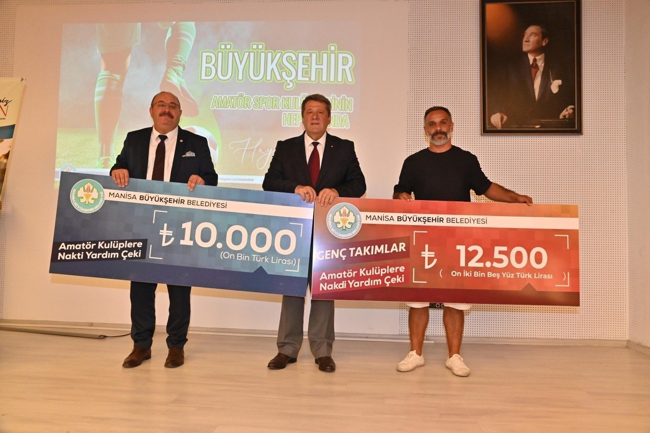 Manisa’da amatör spor kulüplerine nakdi destek
