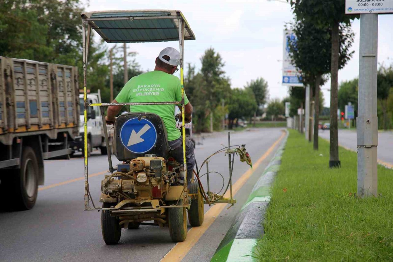 Sakarya Büyükşehir’den şehrin önemli güzergahlarına estetik dokunuş