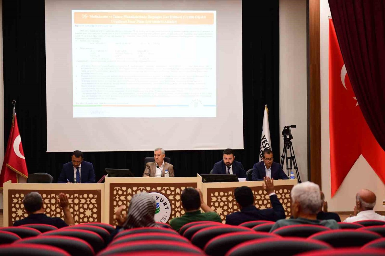 Yeşilyurt Belediye Meclisi Eylül Ayı toplantısını yaptı