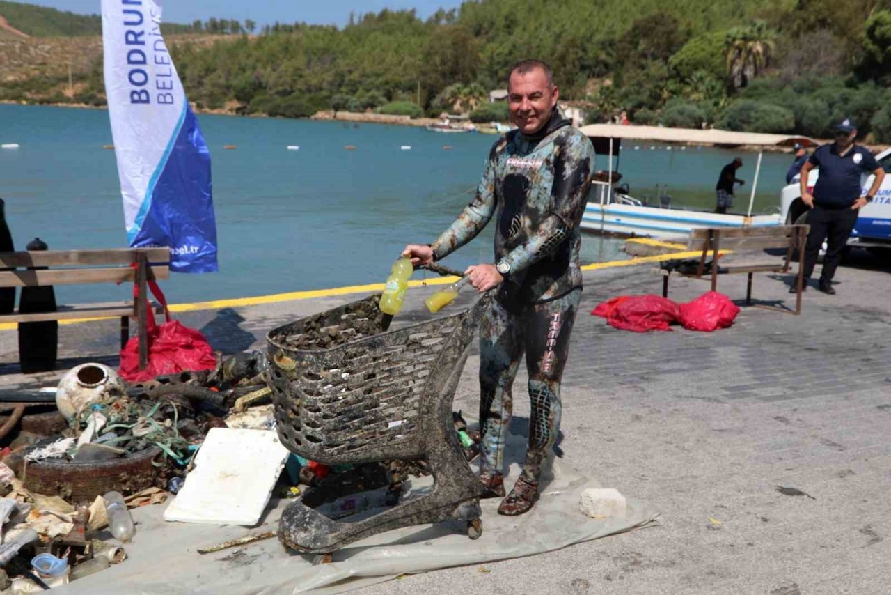 Bodrum’da 10 mahallede 2 bin 283 kilo atık çıktı