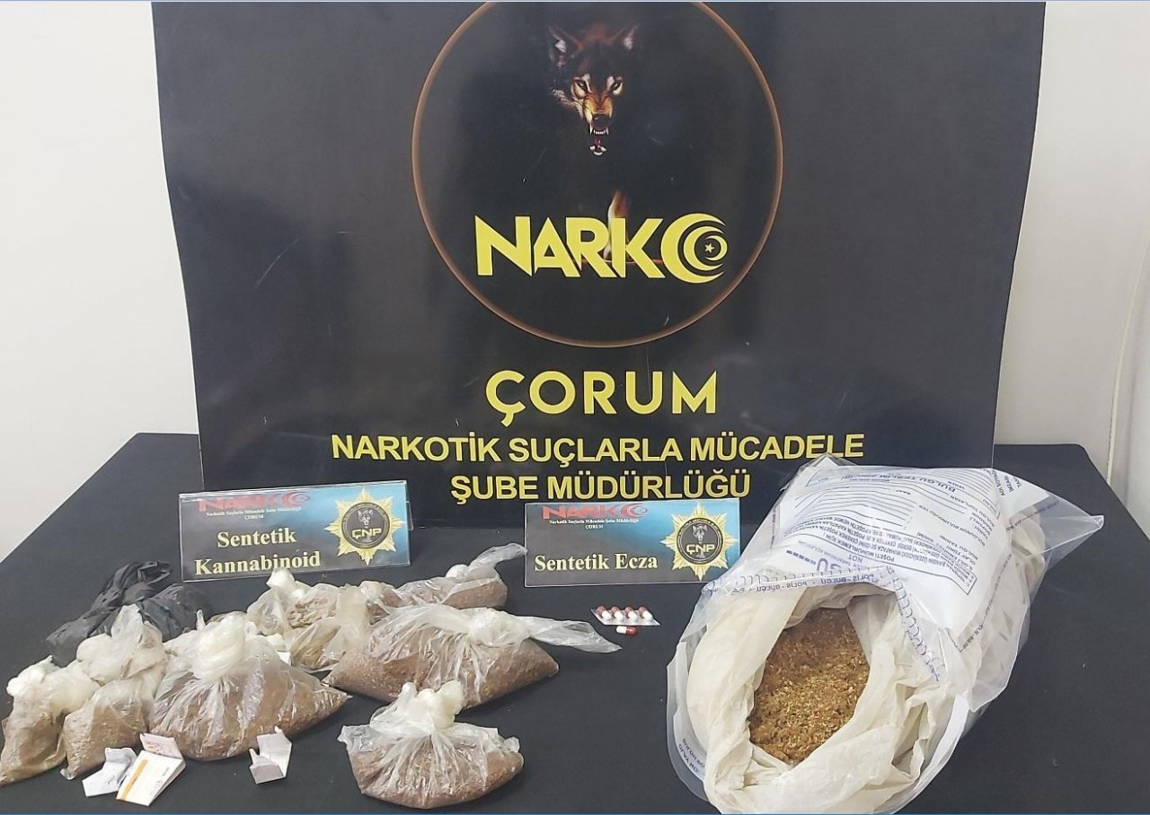 Çorum polisinden uyuşturucu operasyonu