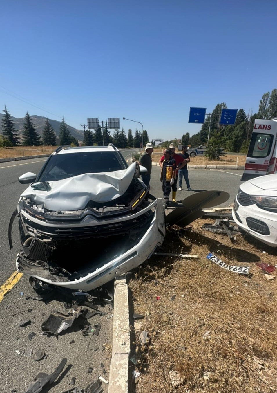 Elazığ’da trafik kazası: 2 yaralı