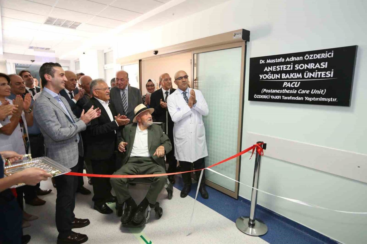 Başkan Büyükkılıç’tan hayırsever Özderici ailesine özel teşekkür