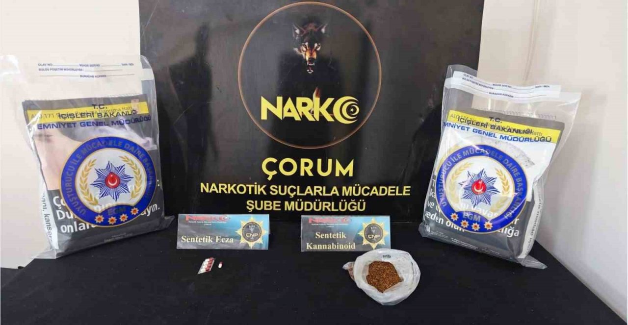 Çorum polisinden uyuşturucu operasyonu