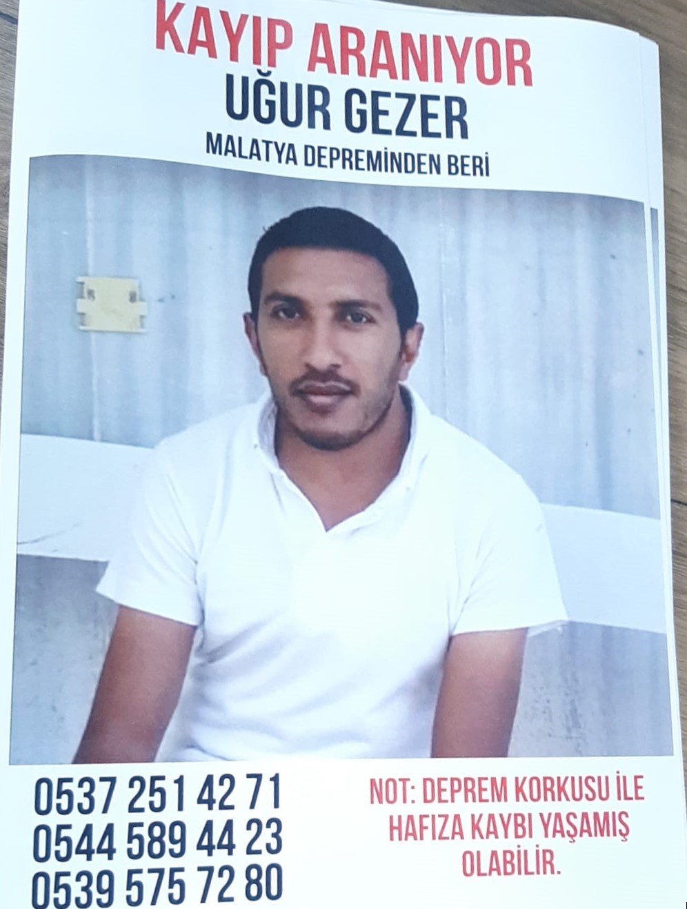 Deprem sonrası kaybolan şahıstan 7 aydır haber alınamıyor