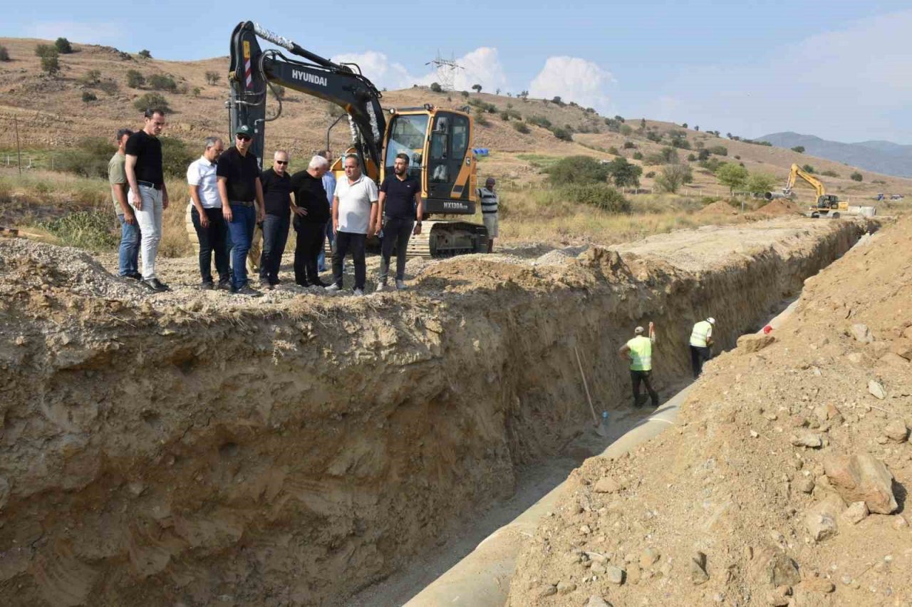 Çine’de sulama boruları yer altına indi