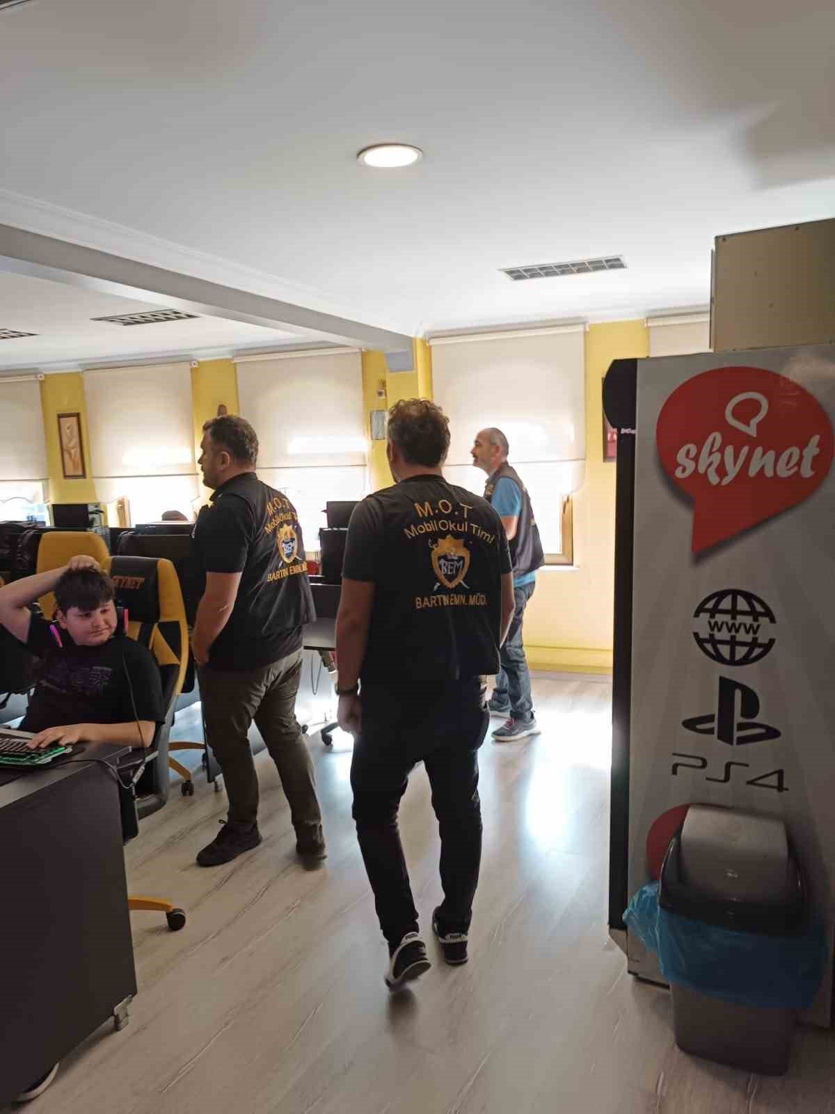 Bartın’da internet kafeler denetlendi