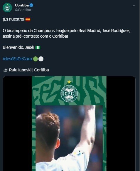 Bir dönem Türkiye’de oynayan Jese Rodriguez, Brezilya’nın yolunu tuttu