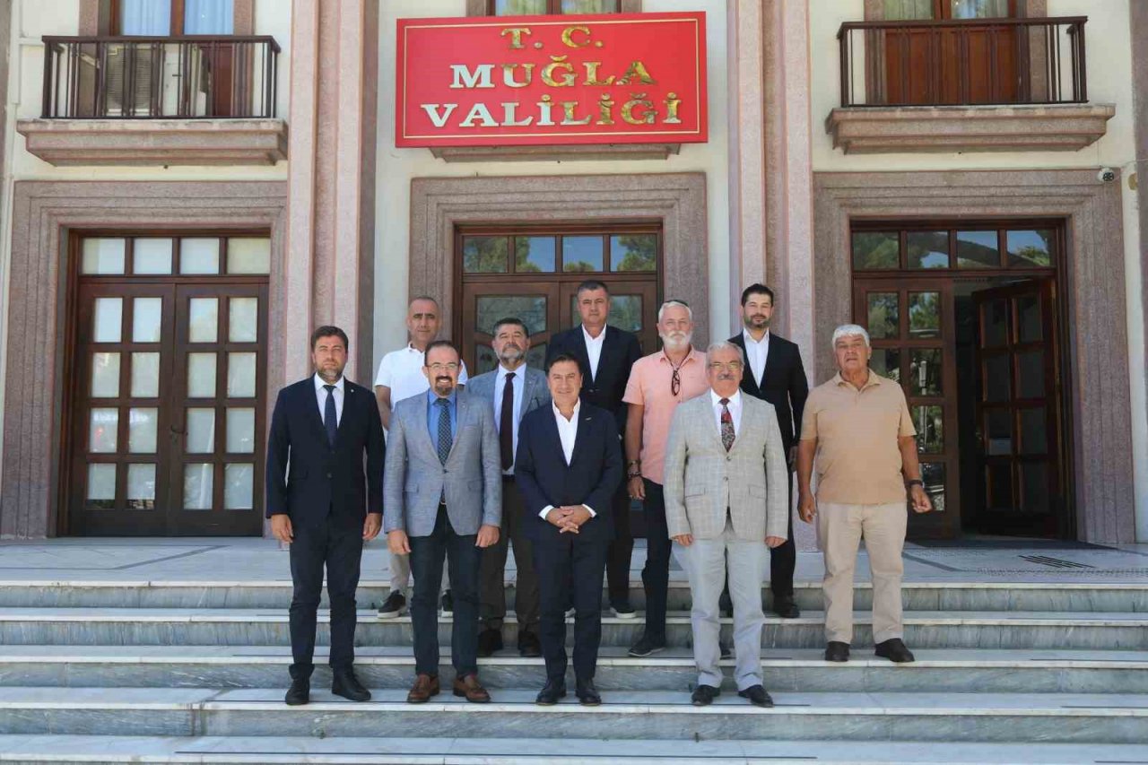 Muğla Valisi Akbıyık, Bodrum’dan gelen heyet ile görüştü