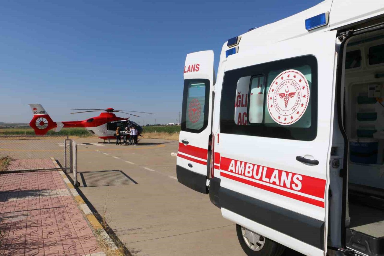 Ambulans helikopter 2,5 yaşındaki Eda için havalandı