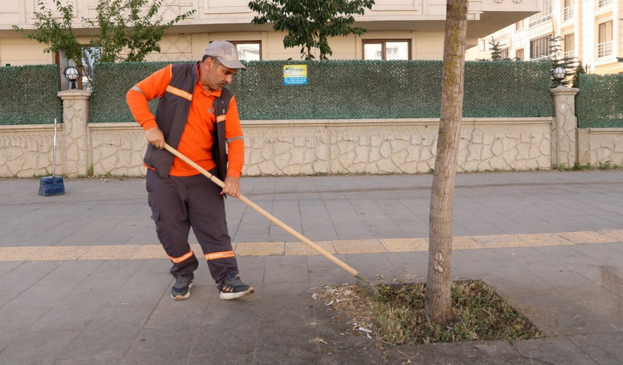 Erzurum’da temizlik timleri işbaşında