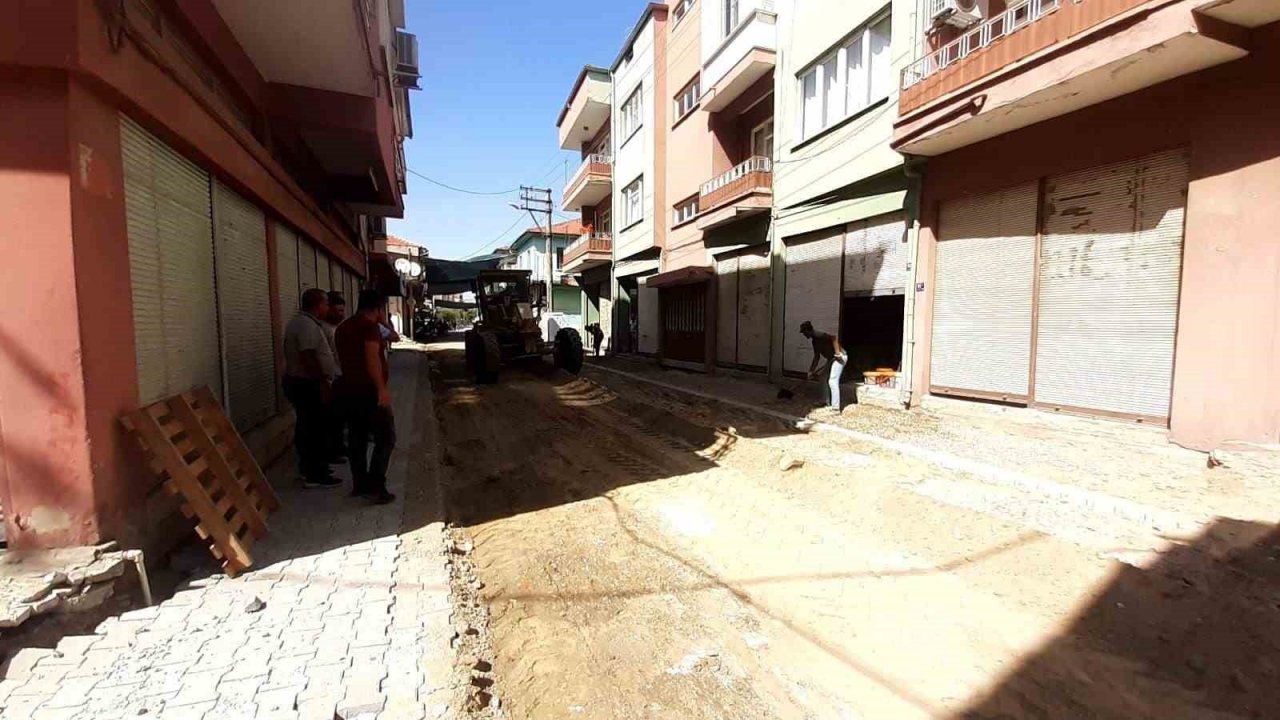 Germencik’te Lozan Caddesi yenileniyor