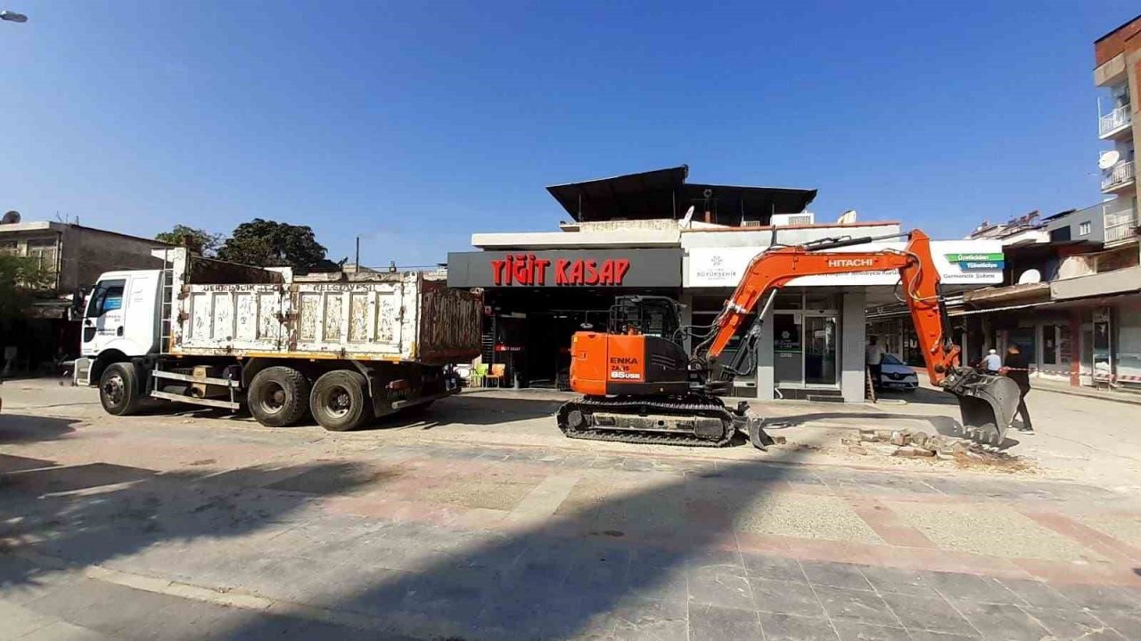 Germencik’te Lozan Caddesi yenileniyor