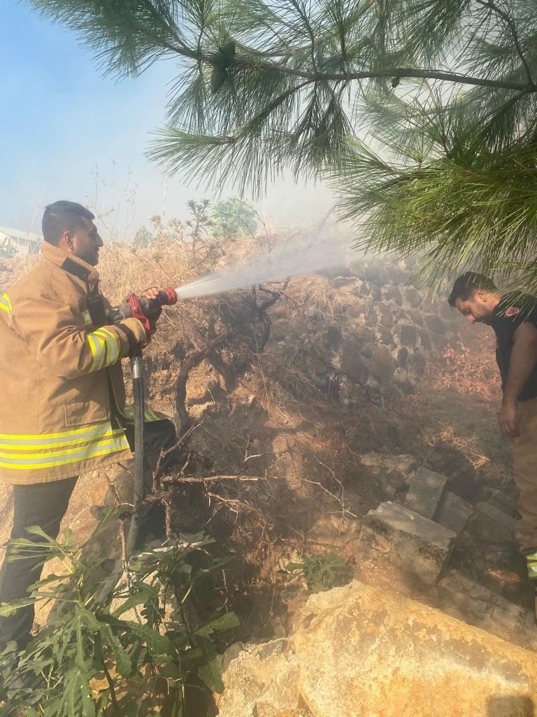 Orman yangını büyümeden söndürüldü
