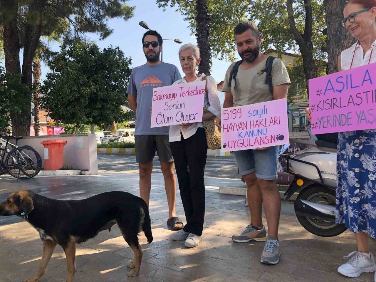 Köyceğiz’de sokak hayvanları için yürüdüler