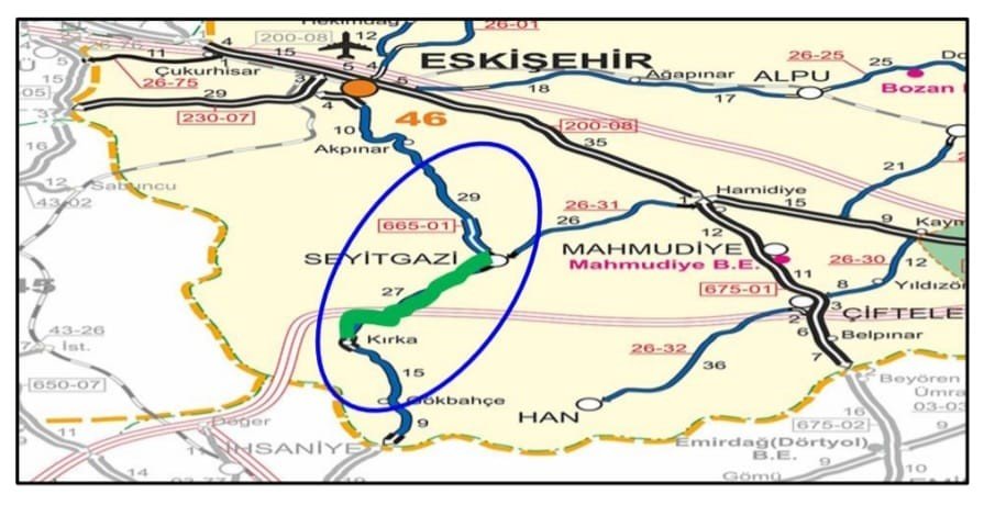 Fatih Dönmez Seyitgazi-Kırka yolu müjdesini verdi