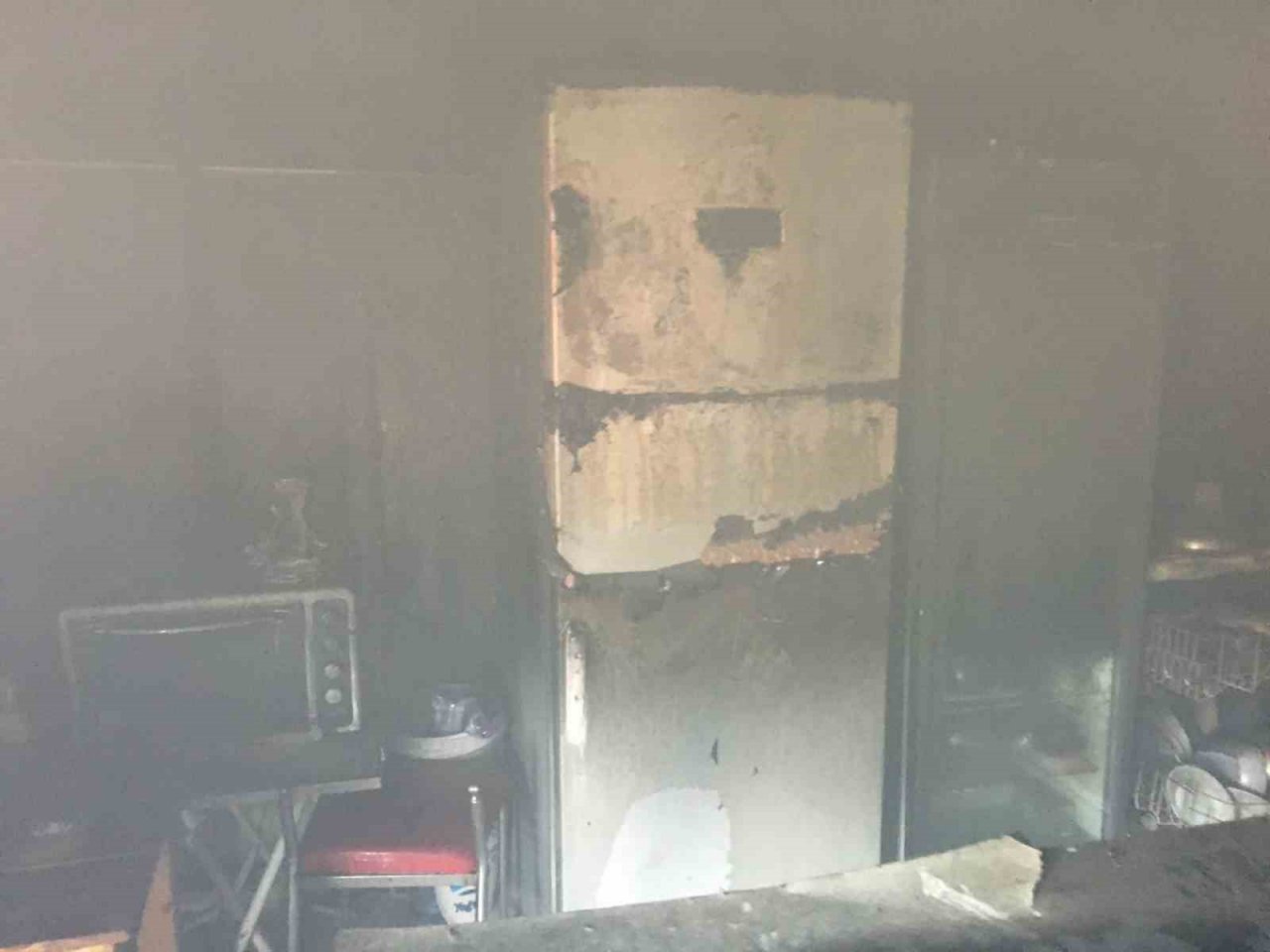 Burdur’da besi çiftliğinde çıkan yangın büyümeden söndürüldü