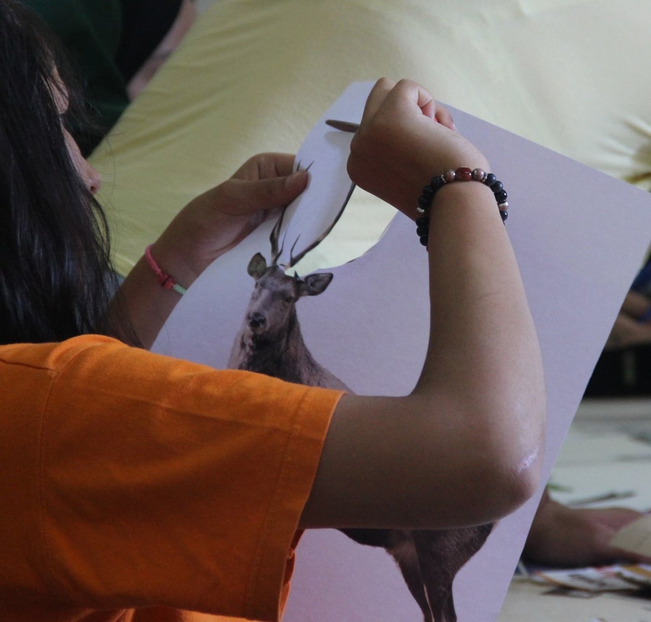 El sanatları atölyesinde çocuklar doyasıya eğlendi