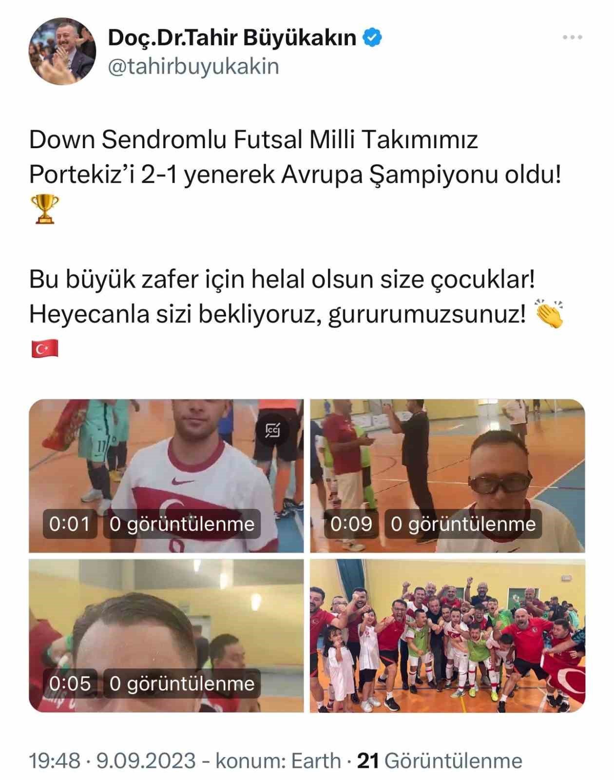 Down Sendromlu Milli Takımı, Avrupa şampiyonu oldu