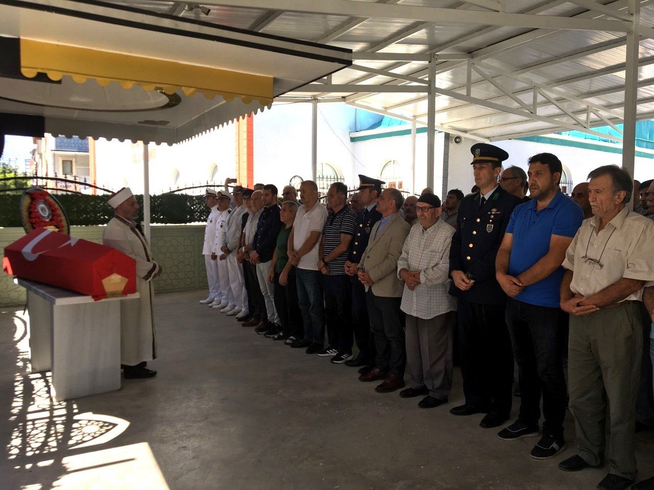 Hayatını kaybeden emekli albay askeri törenle uğurlandı