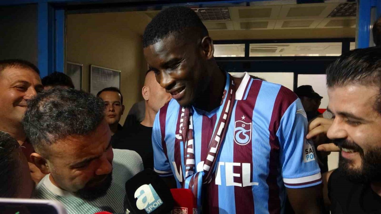 Trabzonspor’un yeni transferi Paul Onuachu, Trabzon’a geldi