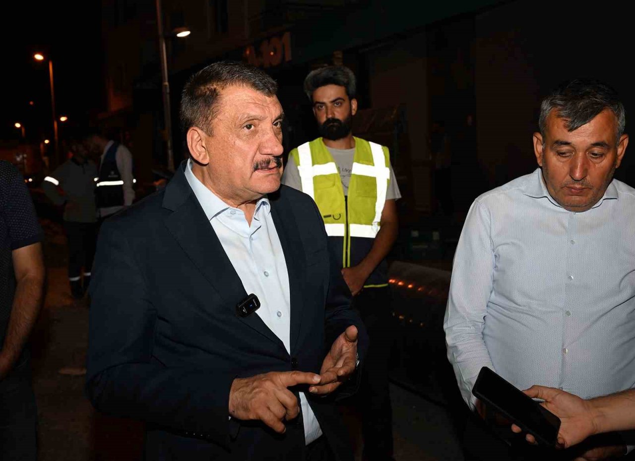 Başkan Gürkan, 700’lük ana isale hattı çalışmalarını inceledi