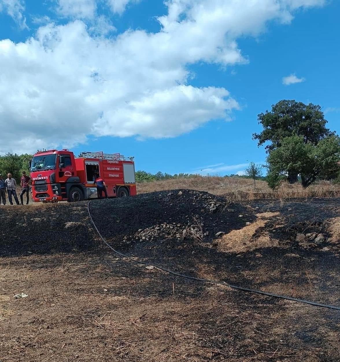 Kastamonu’da anız yangını