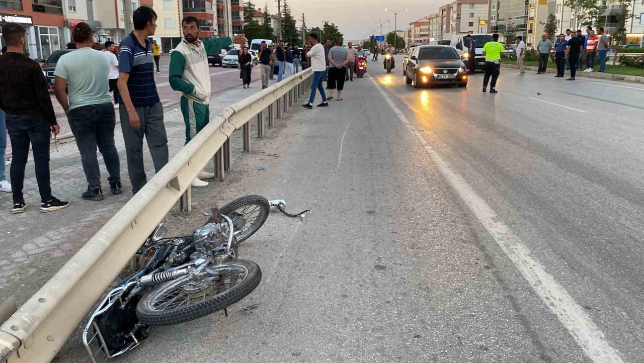 Konya’da motosiklet ile otomobil çarpıştı: 1 ölü