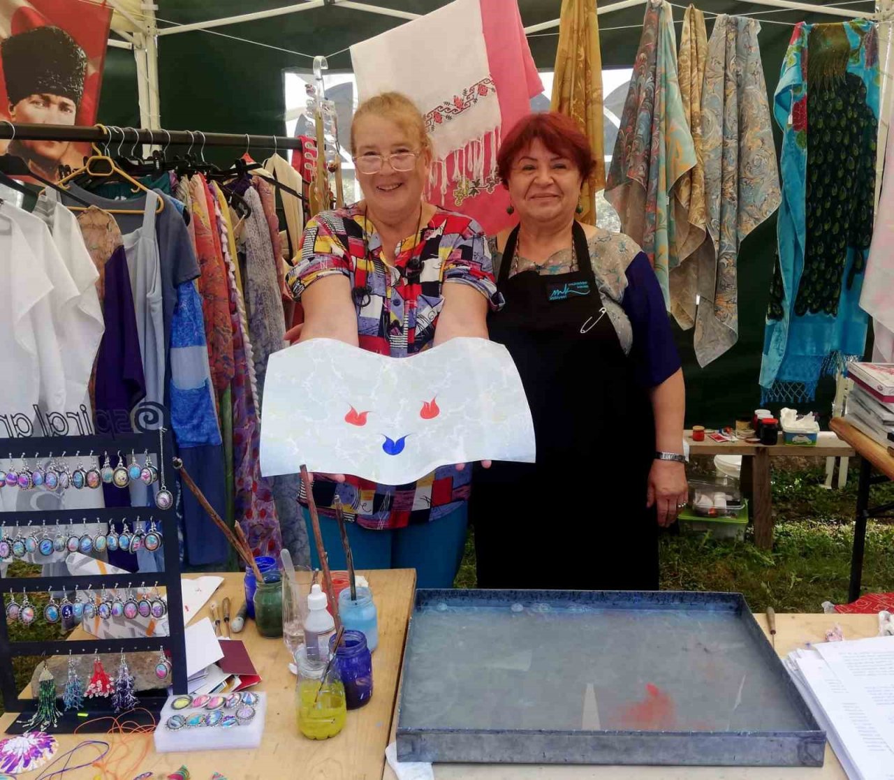 Ebru ve keçe sanatı Bulgaristan’da tanıtıldı