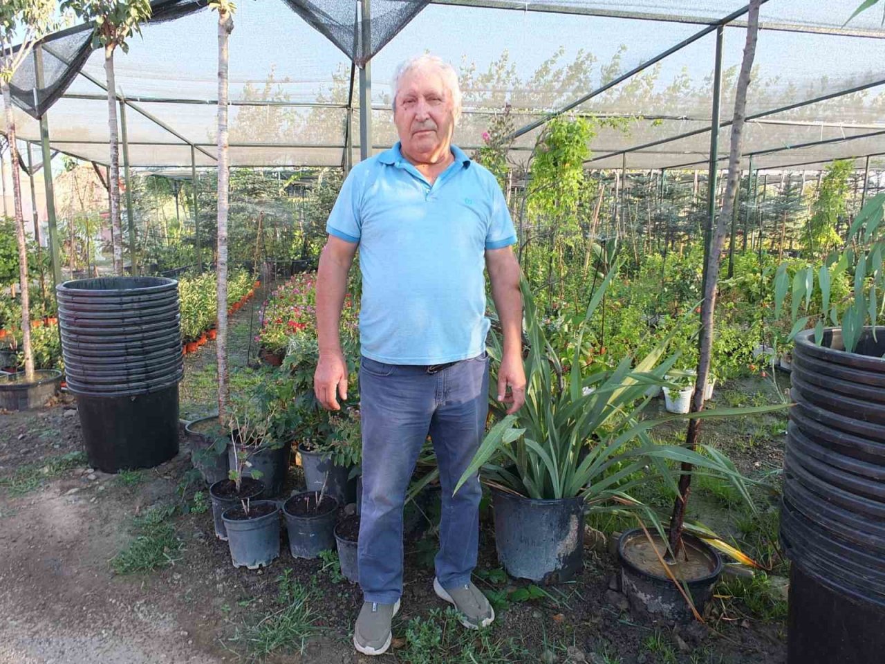 Emekli bankacı 500 çeşit bitki yetiştirdi