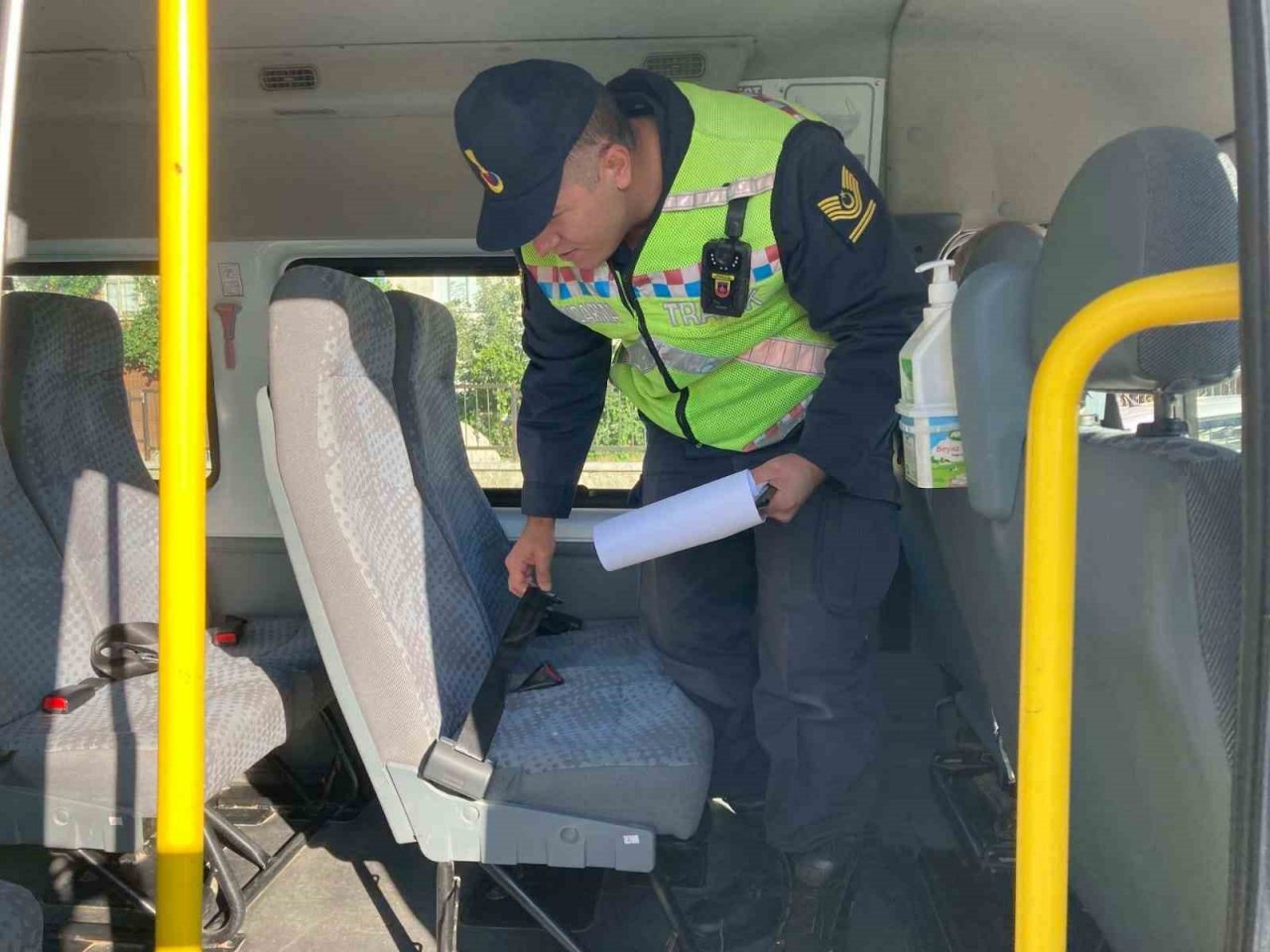 Kastamonu’dan okul servis araçlarına denetim