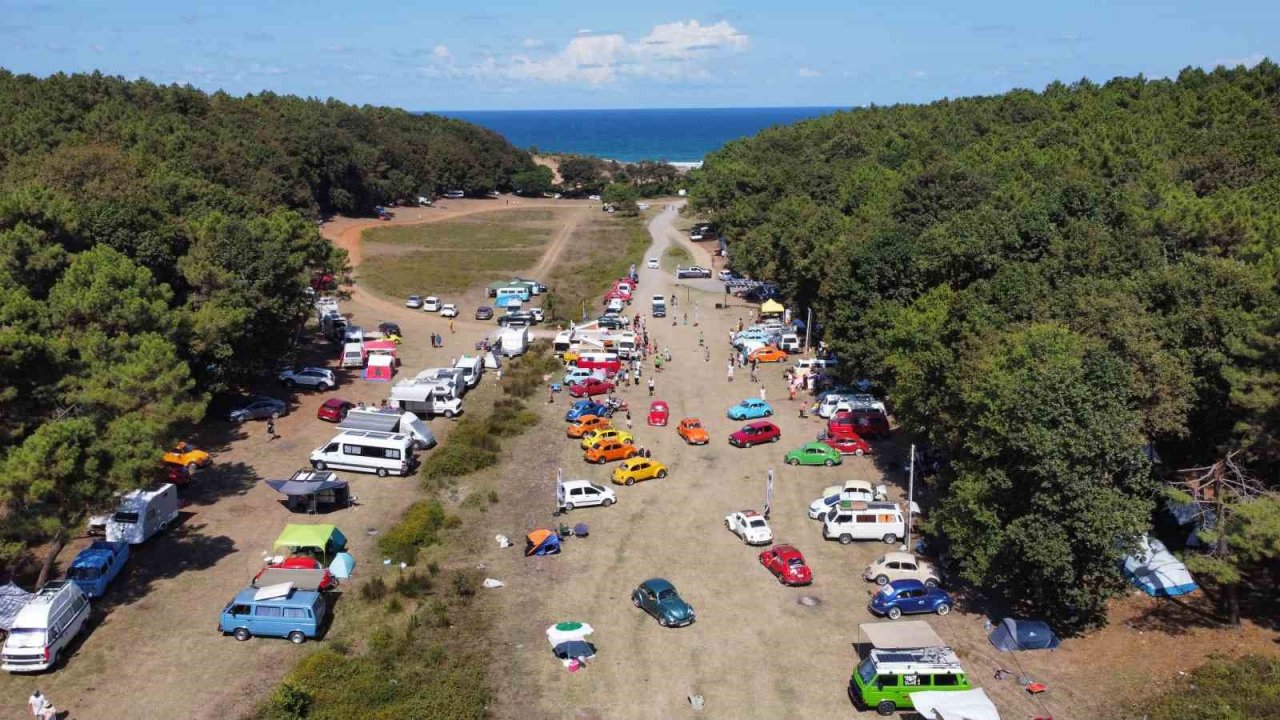 Şile’de renkli Vosvos araçlar bir araya geldi