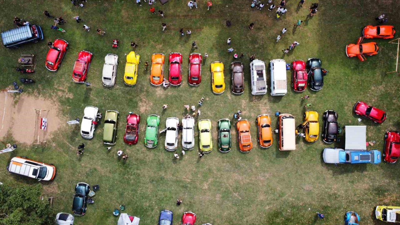 Şile’de renkli Vosvos araçlar bir araya geldi