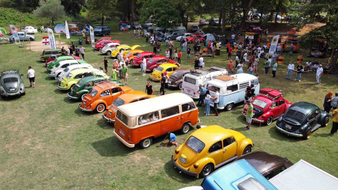 Şile’de renkli Vosvos araçlar bir araya geldi