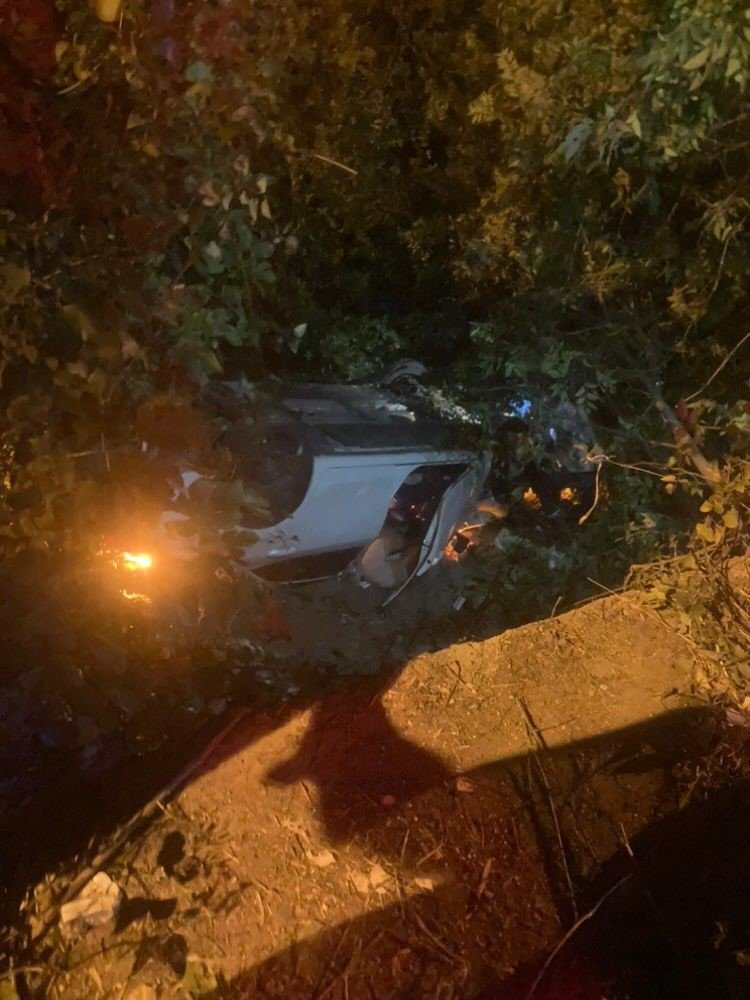 Bisikletliye çarpmamak için Filyos Çayı’na uçtu: 3 yaralı