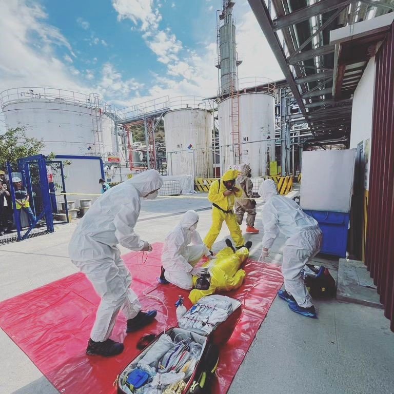 Sunta fabrikasında AFAD ve UMKE destekli KRBN eğitim ve tatbikatı yapıldı