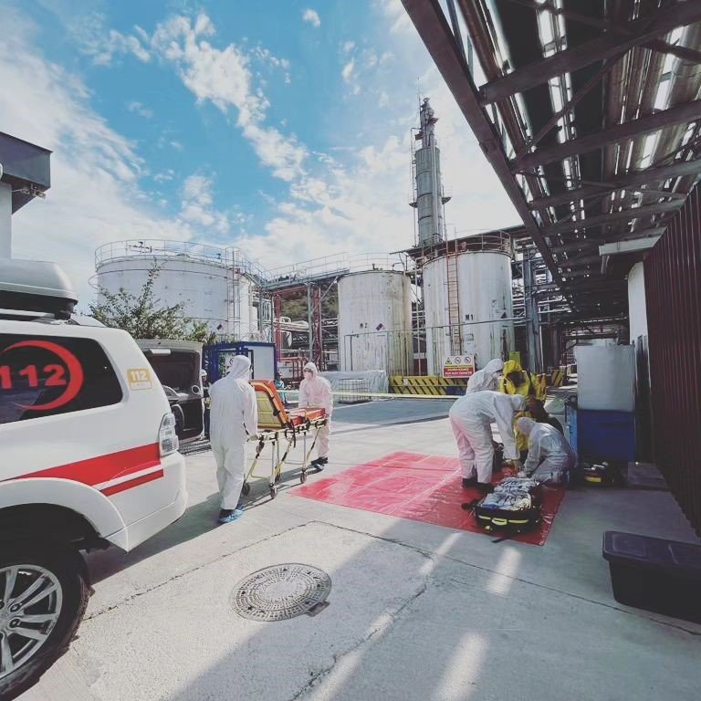 Sunta fabrikasında AFAD ve UMKE destekli KRBN eğitim ve tatbikatı yapıldı