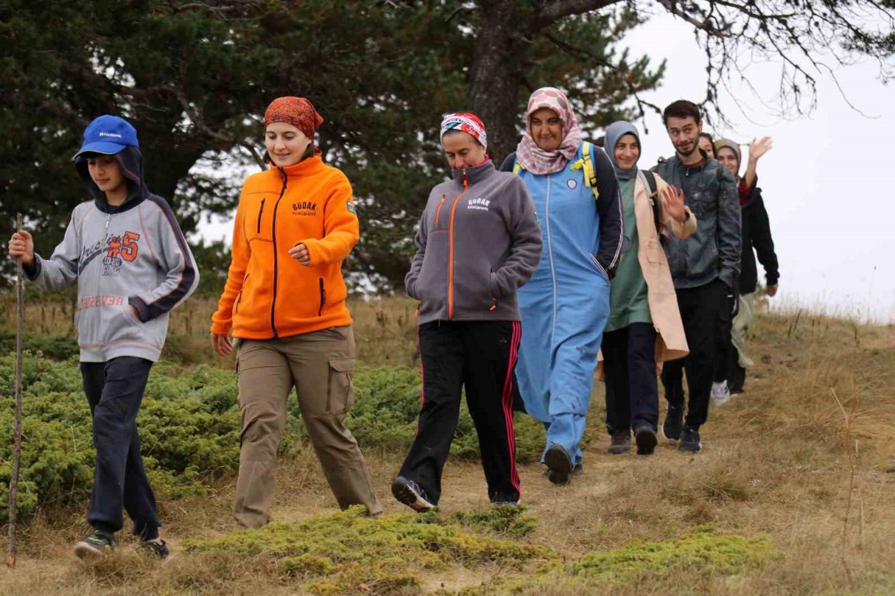 Hem yürüyüş yaptılar, hem likarpa topladılar