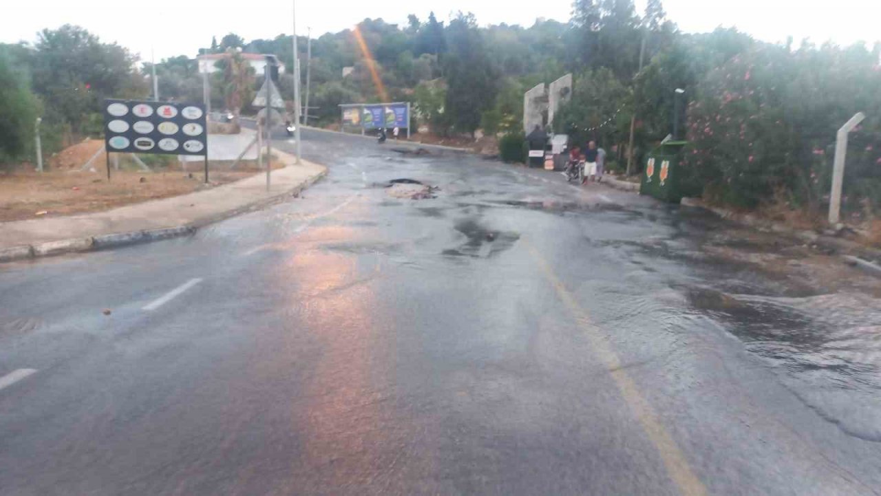 Bodrum’da isale hatlarında patlamalar bitmiyor