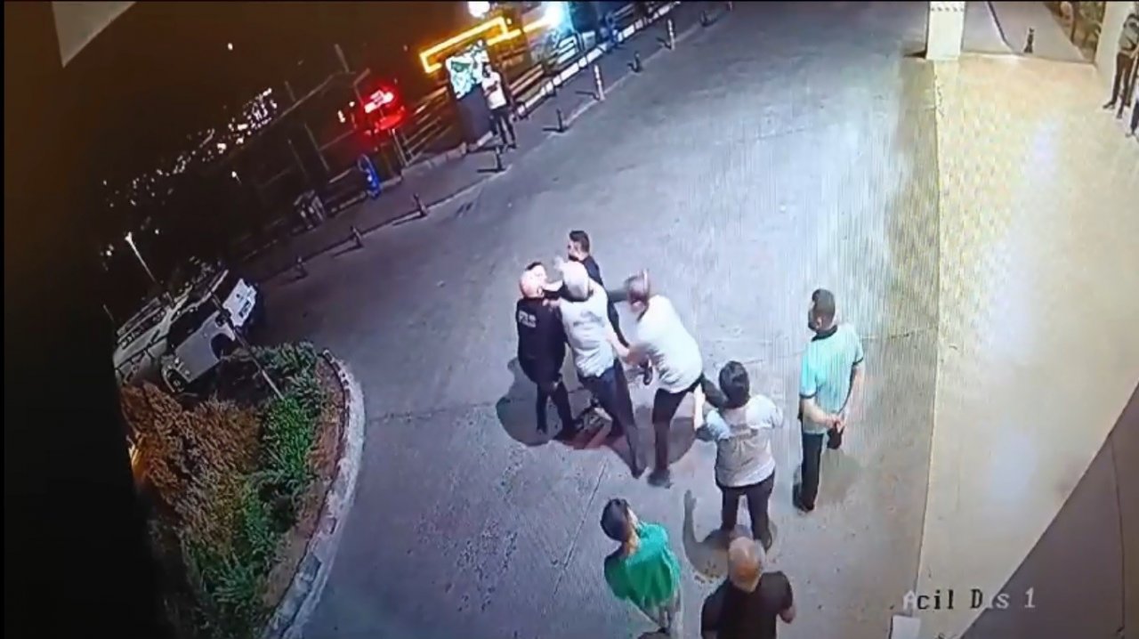 Acil servistekl arbede güvenlik kameralarına yansıdı