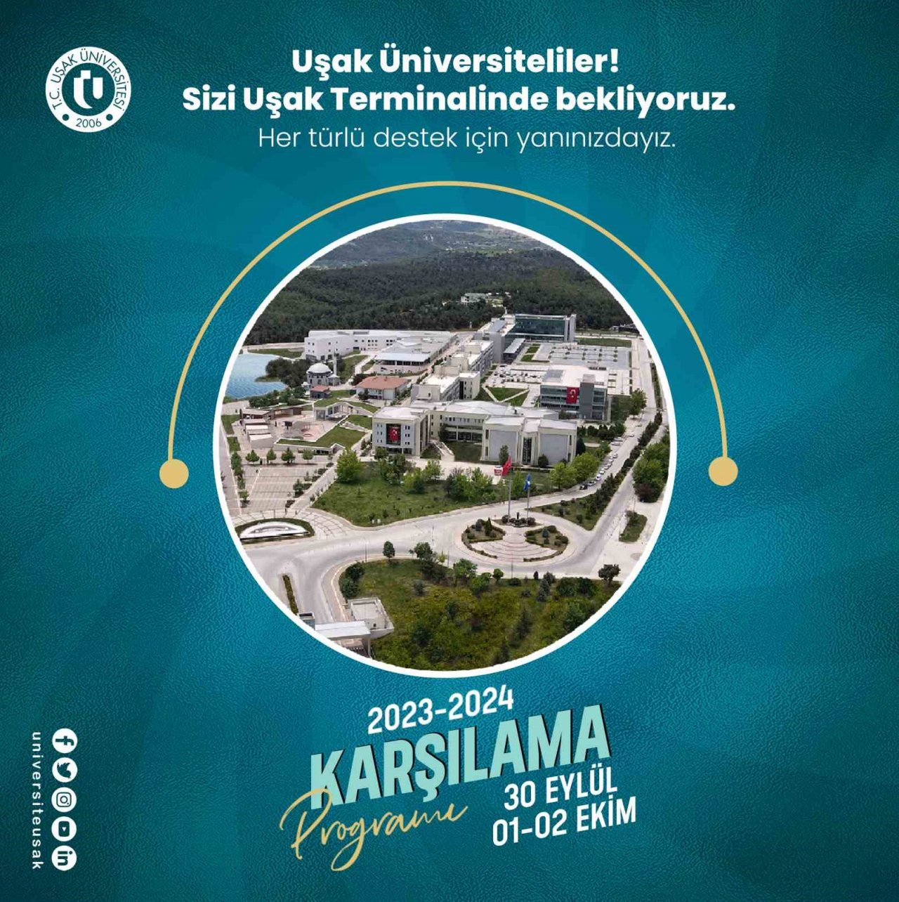 Uşak Üniversitesi yeni öğrencileriyle buluşmaya hazır