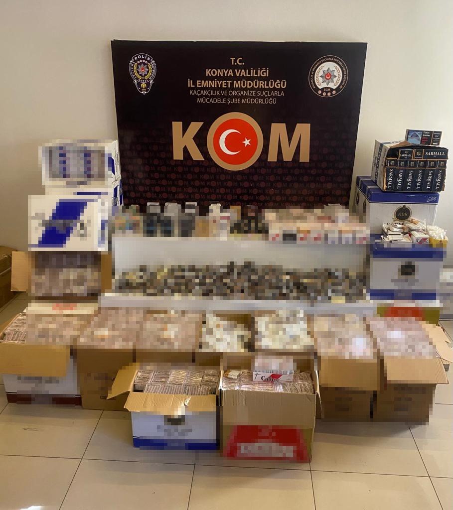 Konya’da kaçakçılık operasyonu: 10 gözaltı