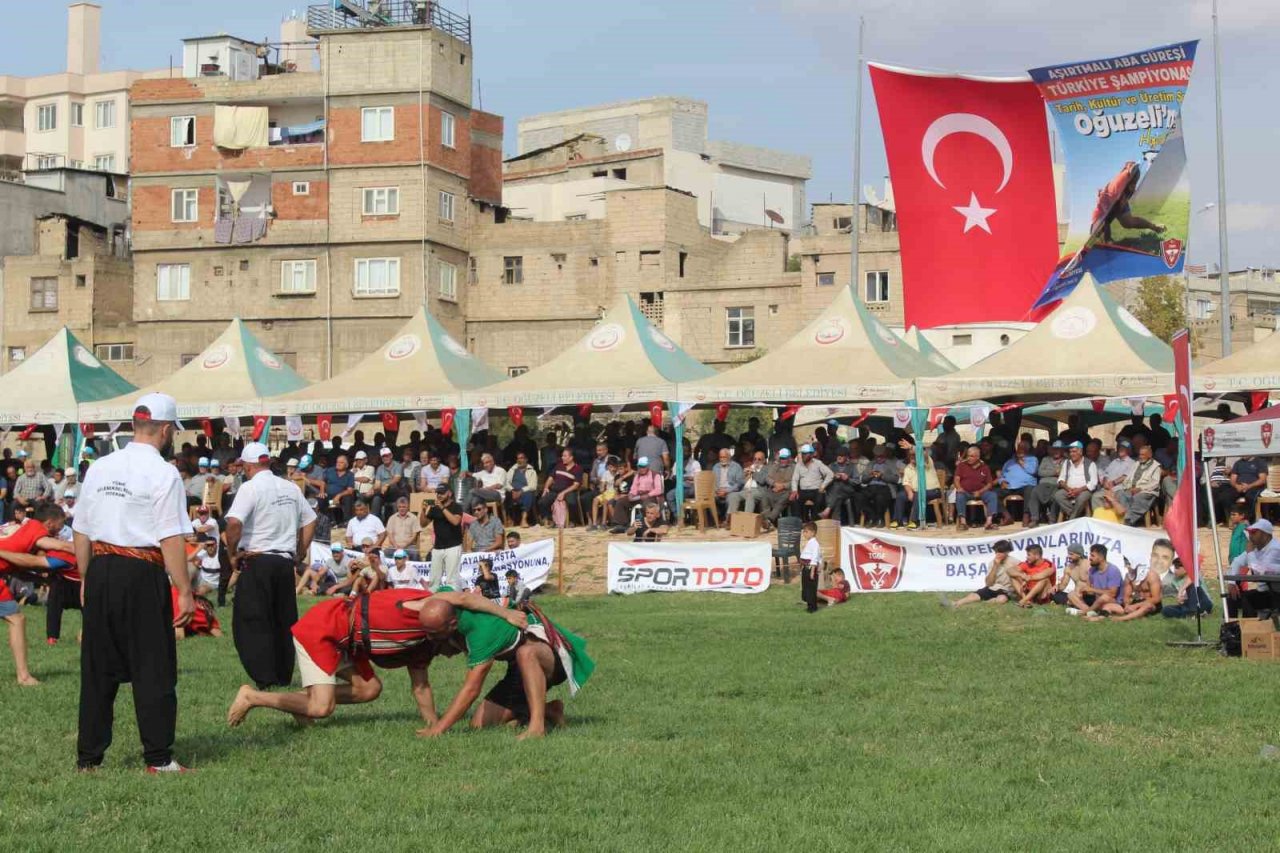 Oğuzeli’nde festival coşkusu Aşırtmalı Aba Güreşi Türkiye Şampiyonası ile sona erdi