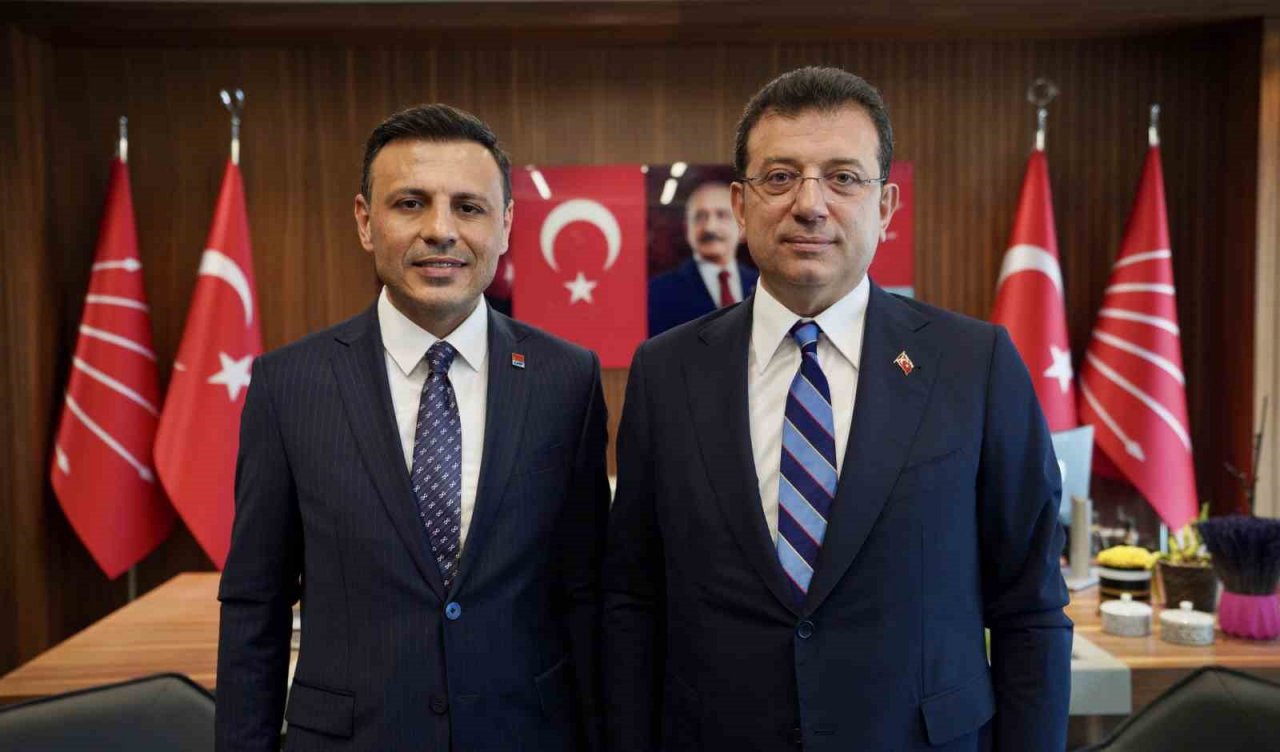 Ekrem İmamoğlu’ndan CHP İl Başkanı Özgür Çelik’e tebrik ziyareti