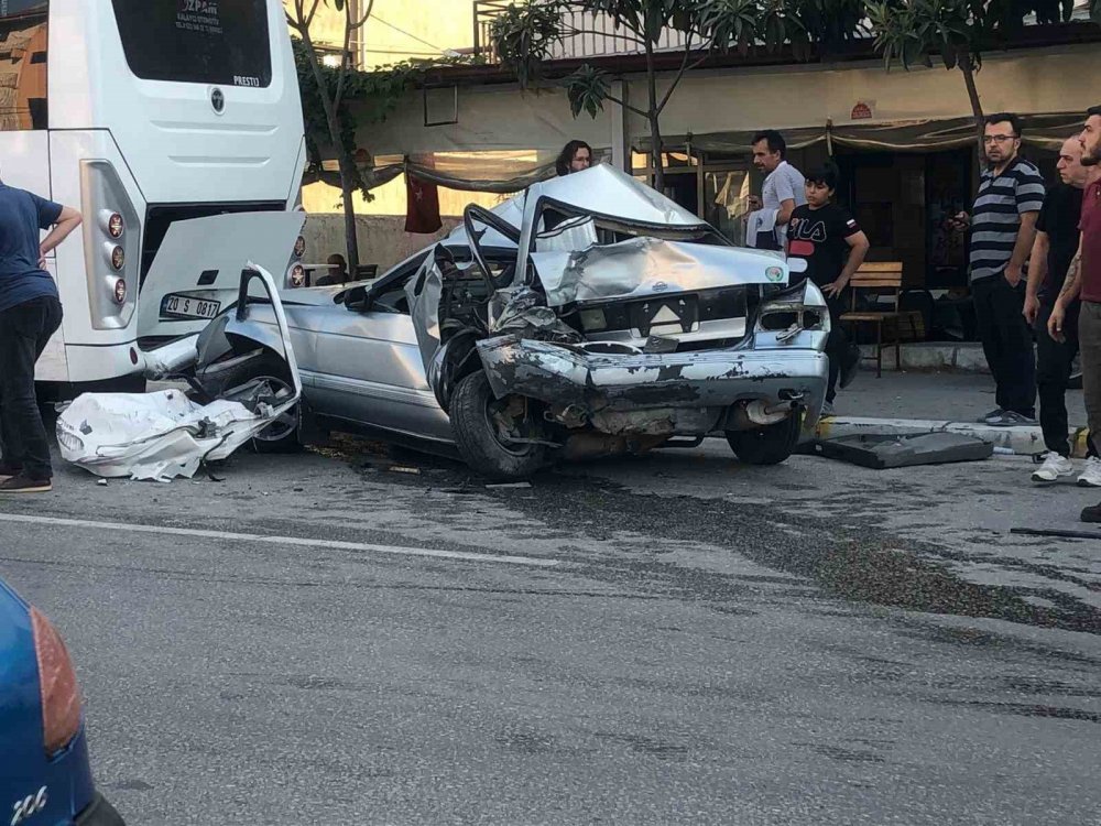 Pamukkale'deki kaza kameraya yansıdı