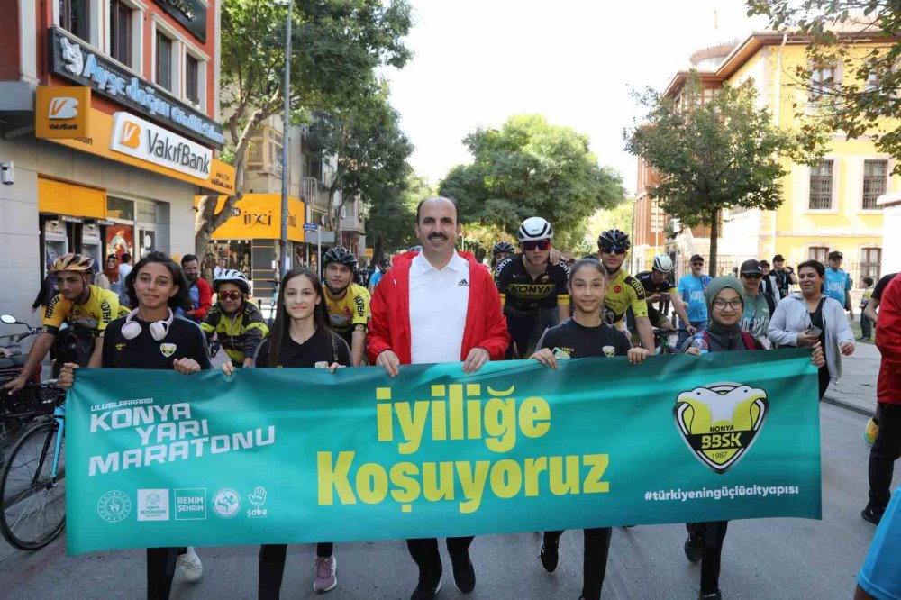 Konya'da binlerce sporcu 'iyilik' için koştu! İşte maratonda dereceye giren isimler