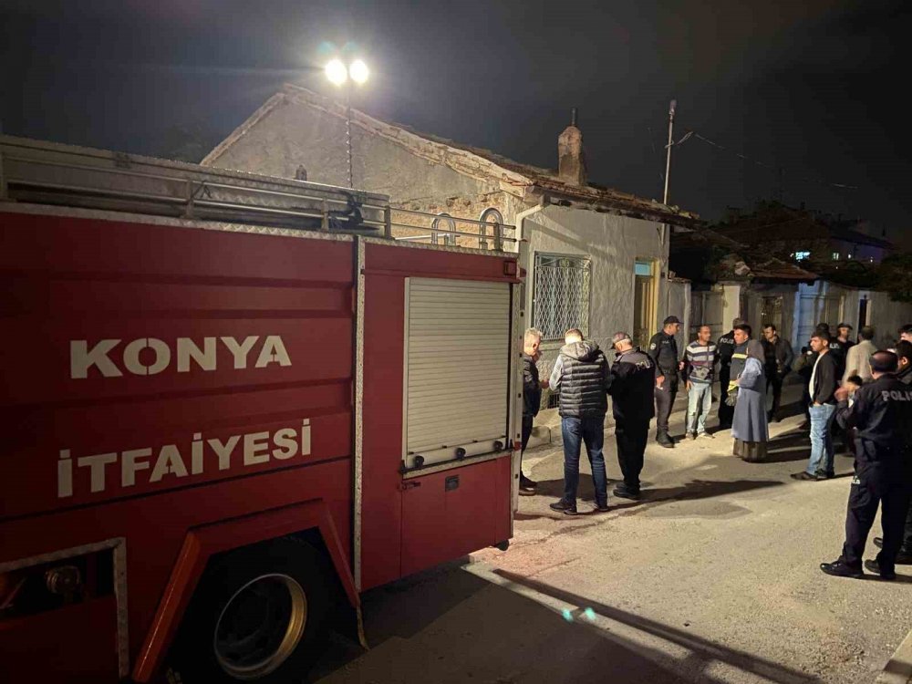 Konya'da acı olay! Yaşlı adam tek odalı evinde çıkan yangında can verdi