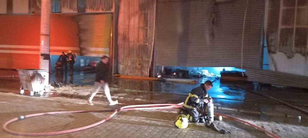 Aydın'da geceyi alevler aydınlattı