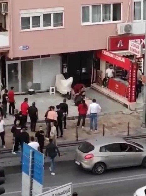 Sokak ortasındaki koca şiddetinin görüntüleri ortaya çıktı